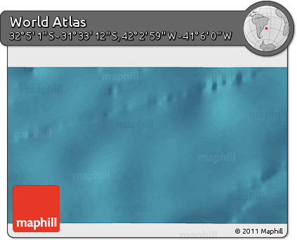 Satellite 3D Map of the Area around 31° 49' 7" S, 41° 34' 30" W