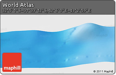Physical Panoramic Map of the Area around 31° 49' 7" S, 42° 34' 30" E