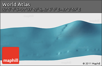 Satellite Panoramic Map of the Area around 31° 49' 7" S, 42° 34' 30" E