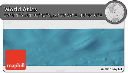 Satellite Panoramic Map of the Area around 31° 49' 7" S, 45° 7' 30" E