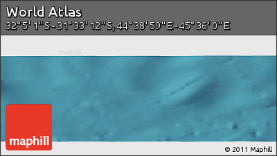 Satellite Panoramic Map of the Area around 31° 49' 7" S, 45° 7' 30" E