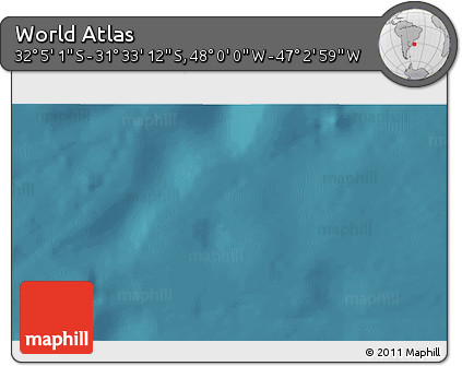 Satellite 3D Map of the Area around 31° 49' 7" S, 47° 31' 29" W
