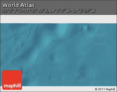 Satellite 3D Map of the Area around 31° 49' 7" S, 47° 31' 29" W