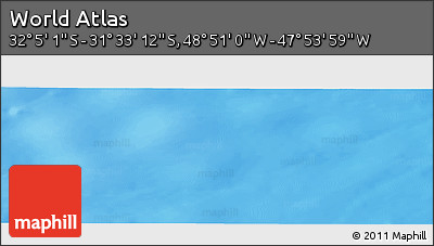 Physical Panoramic Map of the Area around 31° 49' 7" S, 48° 22' 30" W
