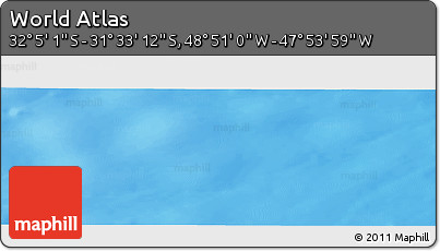 Physical Panoramic Map of the Area around 31° 49' 7" S, 48° 22' 30" W