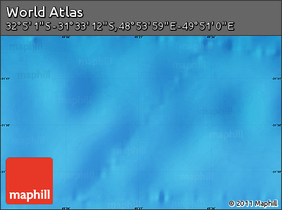 Physical Map of the Area around 31° 49' 7" S, 49° 22' 30" E
