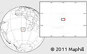 Blank Location Map of the area around 31° 49' 7" S, 4° 19' 30" E