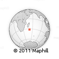 Outline Map of the Area around 31° 49' 7" S, 50° 13' 30" E, rectangular outline