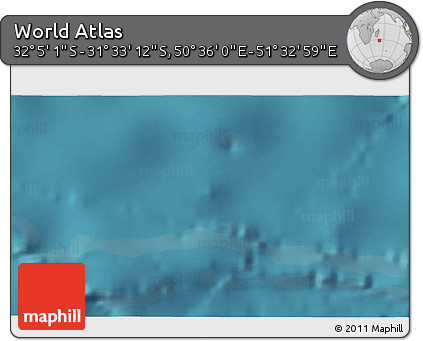 Satellite 3D Map of the Area around 31° 49' 7" S, 51° 4' 30" E