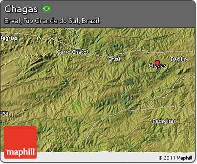 Satellite 3D Map of Chagas
