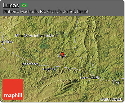 Satellite 3D Map of Lucas