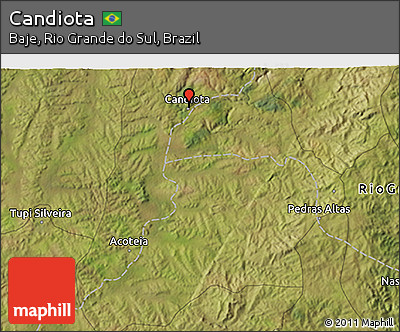 Satellite 3D Map of Candiota