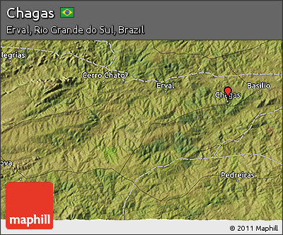 Satellite 3D Map of Chagas