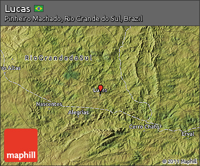 Satellite 3D Map of Lucas