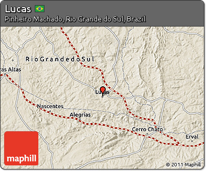 Shaded Relief 3D Map of Lucas