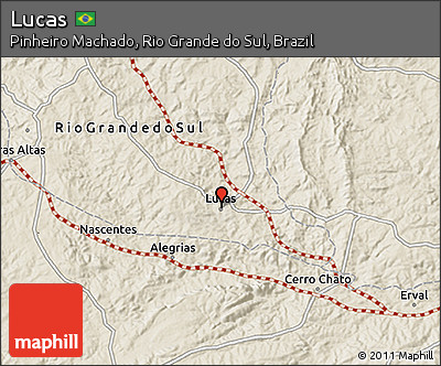 Shaded Relief 3D Map of Lucas