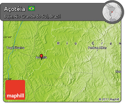 Physical Map of Açotéia