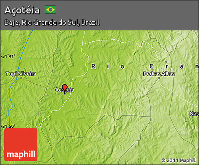 Physical Map of Açotéia