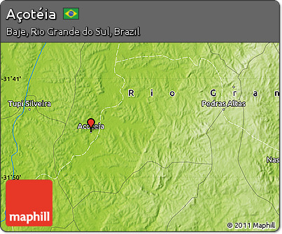Physical Map of Açotéia