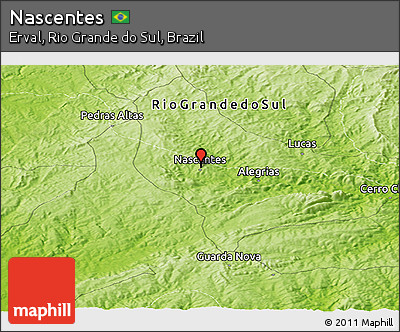 Physical Panoramic Map of Nascentes