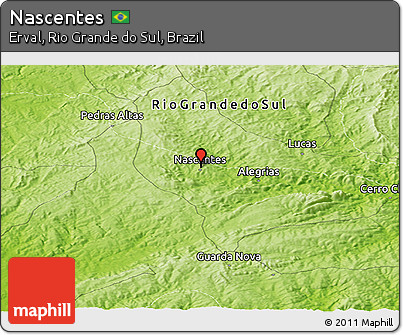 Physical Panoramic Map of Nascentes