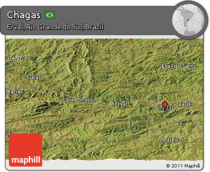 Satellite Panoramic Map of Chagas