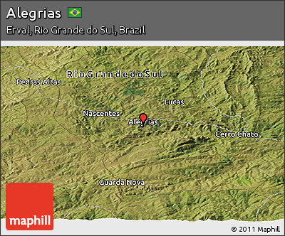 Satellite Panoramic Map of Alegrias