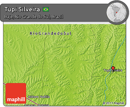 Physical 3D Map of Tupi Silveira