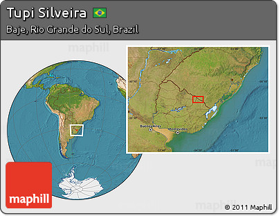 Satellite Location Map of Tupi Silveira