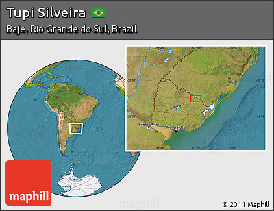 Satellite Location Map of Tupi Silveira