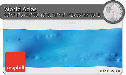 Physical Panoramic Map of the Area around 31° 49' 7" S, 55° 19' 30" E