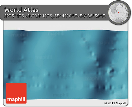 Satellite 3D Map of the Area around 31° 49' 7" S, 56° 10' 29" E