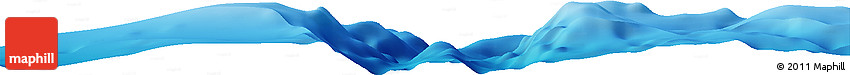 Shaded Relief Horizon Map of the Area around 31° 49' 7" S, 57° 1' 29" E