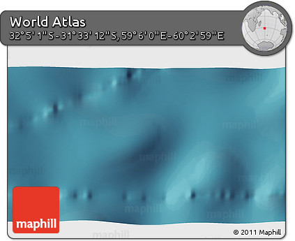 Satellite 3D Map of the Area around 31° 49' 7" S, 59° 34' 30" E