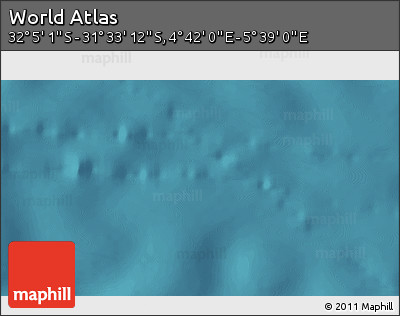 Satellite 3D Map of the Area around 31° 49' 7" S, 5° 10' 30" E