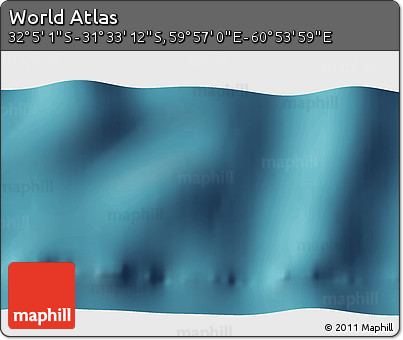 Satellite 3D Map of the Area around 31° 49' 7" S, 60° 25' 29" E