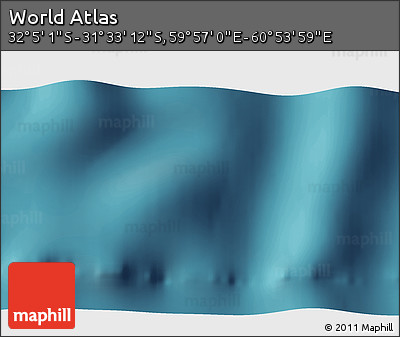 Satellite 3D Map of the Area around 31° 49' 7" S, 60° 25' 29" E