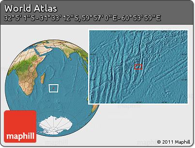Satellite Location Map of the Area around 31° 49' 7" S, 60° 25' 29" E