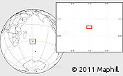 Blank Location Map of the area around 31° 49' 7" S, 61° 16' 29" E
