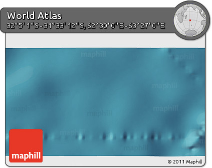 Satellite 3D Map of the Area around 31° 49' 7" S, 62° 58' 30" E