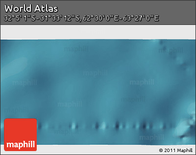 Satellite 3D Map of the Area around 31° 49' 7" S, 62° 58' 30" E
