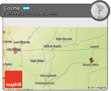 Physical 3D Map of Cosme