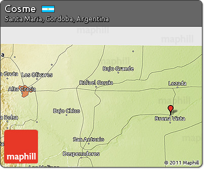 Physical 3D Map of Cosme