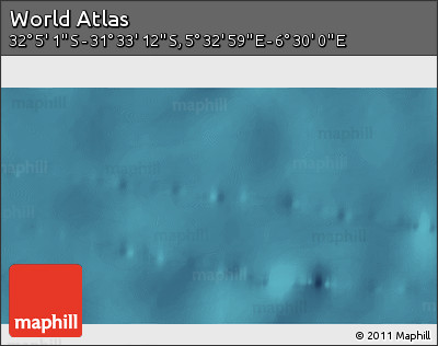 Satellite 3D Map of the Area around 31° 49' 7" S, 6° 1' 30" E
