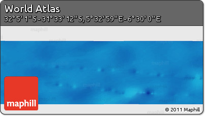 Physical Panoramic Map of the Area around 31° 49' 7" S, 6° 1' 30" E