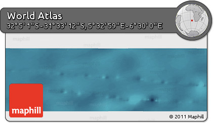 Satellite Panoramic Map of the Area around 31° 49' 7" S, 6° 1' 30" E