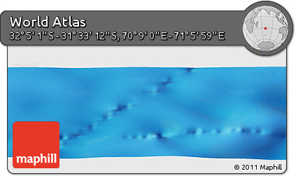 Physical Panoramic Map of the Area around 31° 49' 7" S, 70° 37' 30" E