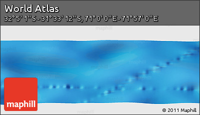 Physical Panoramic Map of the Area around 31° 49' 7" S, 71° 28' 29" E