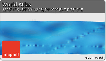 Physical Panoramic Map of the Area around 31° 49' 7" S, 71° 28' 29" E