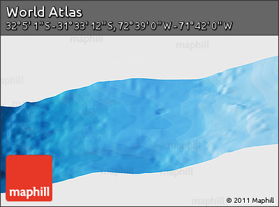 Political Panoramic Map of the Area around 31° 49' 7" S, 72° 10' 30" W